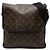 Bolso bandolera Louis Vuitton Monogram Macassar Bass MM Castaño