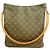 Sac à épaule Louis Vuitton Monogram Looping GM Marron