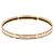 Hermès Hermes Uni Emaille-Armband in Crème Rose Gold Golden Roh
