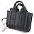 Chloé Woody Mini 2-way Leder Tote Handtasche Schwarz - Ansicht 10