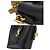 Autre Marque Saint Laurent LE37 Micro 2-way Schulter- und Handtasche Schwarz - Ansicht 9