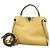 Borsa a mano Fendi Selleria Peekaboo Essentially in pelle Beige