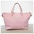Sac à main en cuir Gancini Salvatore Ferragamo Rose - vue 10