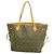 Borsa Tote Louis Vuitton Monogram Neverfull MM Marrone