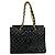 Chanel Shopper-Bag aus schwarzem Lackleder