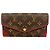 Louis Vuitton Monogram Portefeuille Sarah Retiro Long Wallet Fuschia