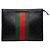 Sac pochette Gucci Guccissima Sherry Line Noir