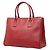 Saffiano Sac à main Prada avec plaque logo triangle Rouge - vue 2