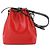 Borsa a tracolla Louis Vuitton Epi Petit Noe Nero Rosso
