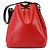 Borsa a tracolla Louis Vuitton Epi Petit Noe Nero Rosso - vista 2