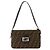 Fendi Zucca Schultertasche Braun Schwarz