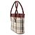 Burberry Nova Check Handtasche Beige Bordeaux - Ansicht 4