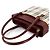 Burberry Nova Check Handtasche Beige Bordeaux - Ansicht 6