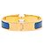 Hermès Pulsera de Dijes Hermes Clic H PM Azul Dorado - vista 3