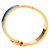 Hermès Pulsera de Dijes Hermes Clic H PM Azul Dorado - vista 7