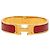 Hermès Pulseira Charm Hermes Click H PM Vermelho Dourado