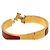 Hermès Pulseira Charm Hermes Click H PM Vermelho Dourado - vista 7
