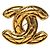 Broche Chanel Matelasse plaquée or Doré
