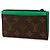 Louis Vuitton Monogram Macassar Business Card Case Marrone Verde - vista 2
