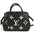 Bolsa de Mão 2-Way Louis Vuitton Monogram Empreinte Montaigne BB Preto - vista 9
