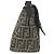 Borsa Tote Fendi Mamma Bucket Zucca Logo Marrone - vista 4