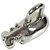 Hermès Hermes Cabas 2005 Hippopotamus Cadena Schlüsselanhänger Silber - Ansicht 8