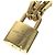 Louis Vuitton Collier LV Edge Cadena Chain Necklace Dorado - vista 3
