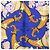 Hermès Lenço Hermes Carre 90 Fleurs et Raisins Multicor Roxo - vista 2