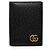 Tarjetero de piel Gucci GG Marmont Negro