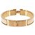 Bracelete Hermès Clic H PM Bege Dourado - vista 3