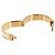 Bracelete Hermès Clic H PM Bege Dourado - vista 5