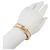 Bracelete Hermès Clic H PM Bege Dourado - vista 7