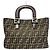 Sac à main Fendi Zucca Canvas Marron - vue 3