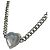Colar de corrente Chanel Coco Mark Heart Prata - vista 3