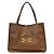 Sac cabas en cuir Gucci Horsebit 1955 Marron