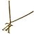 Louis Vuitton Collier LV Upside Down Necklace Dorado