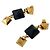 Hermès Hermes Discoforble Medor Stud Drop Earrings Golden