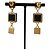 Hermès Hermes Discoforble Medor Stud Drop Earrings Golden - view 4