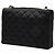 Chanel Coco Mark Matelassé Schultertasche mit Kette Schwarz - Ansicht 2