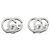 Pendientes Gucci GG Running en oro blanco de 18K