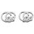 Pendientes Gucci GG Running en oro blanco de 18K - vista 2