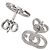 Pendientes Gucci GG Running en oro blanco de 18K - vista 3