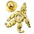 Broche Chopard Happy Diamonds Crown Pin en oro amarillo de 18K - vista 4