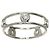 Autre Marque Anel Tiffany & Co. Double Wire em platina - vista 2