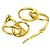 Autre Marque Orecchini a clip Double Loop Tiffany & Co. in oro giallo 18K - vista 4
