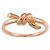 Autre Marque Anello Fascia Knot Tiffany & Co. in oro rosa 18K - vista 2