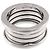 Bulgari Anillo Bvlgari B-ZERO1 de 4 bandas en oro blanco de 18K - vista 3