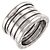 Bulgari Anello Bvlgari BVLGARI B-ZERO1 a 5 bande in oro bianco