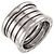 Bulgari Anello Bvlgari BVLGARI B-ZERO1 a 5 bande in oro bianco - vista 5