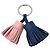 Hermès Chaveiro Hermes Carmen Unodos Charm Prata Rosa Azul
